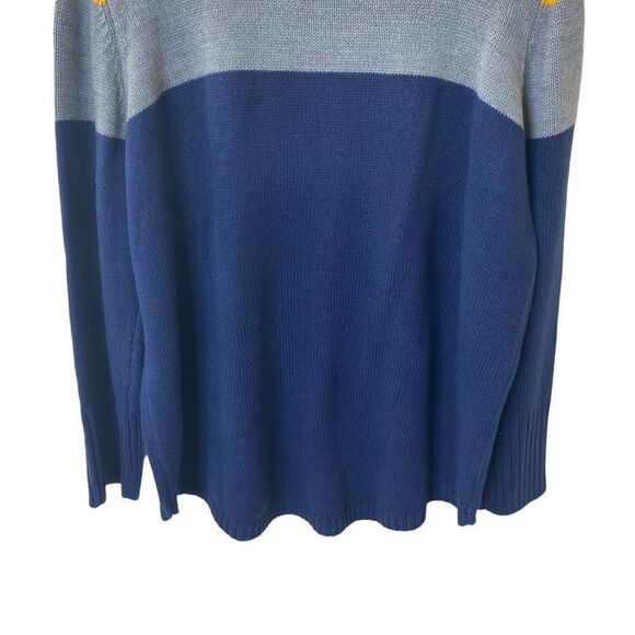 ANA Color Block Pullover Mock Neck Sweater Sz XL - Picture 6 of 10